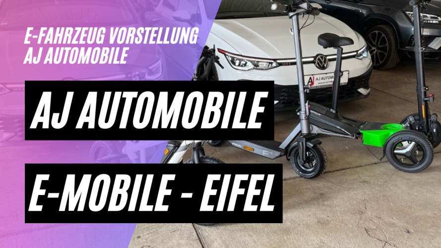 Vorstellung AJ Automobile - E-Mobile - Eifel (Trittbrett, Steereon, Scuddy, Si.o, SXT)