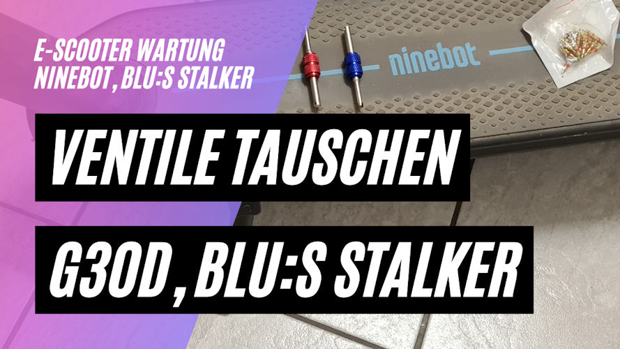 Ventile tauschen beim Ninebot Max G30D und beim Blu:s Stalker XT950