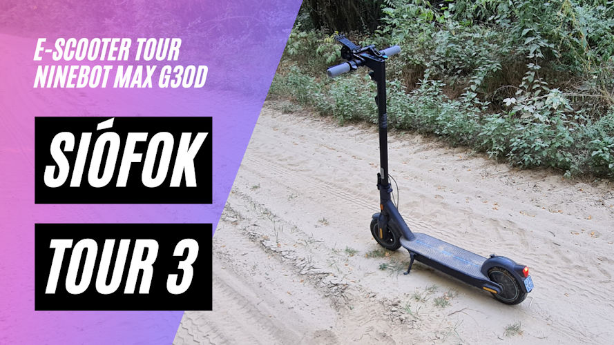 Extremtest für den Ninebot Max G30D - Siófok Tour 3 (Ungarn) - feiner Sand und dann quer übers Feld