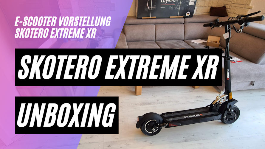 Skotero Extreme XR Unboxing - 52V / 26AH / 500W / 26,2 kg / 75 km Reichweite / 130kg Zuladung