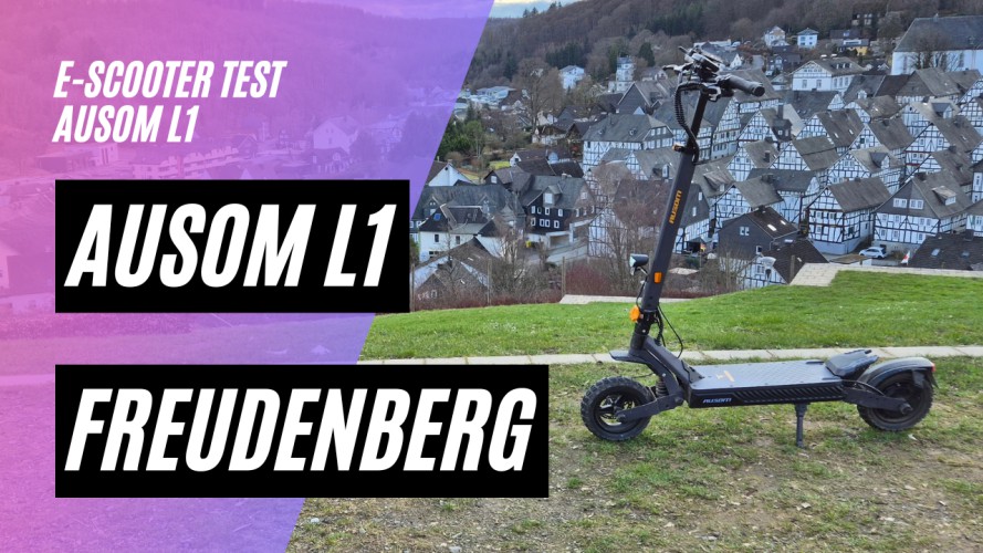 AUSOM L1 - Bergtest in Freudenberg (48V; 20,8AH; 500W)