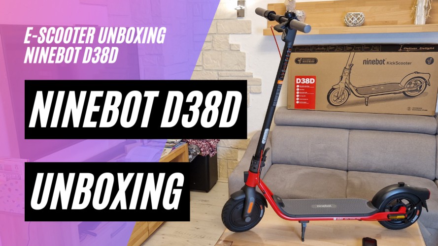 Ninebot D38D - Unboxing (36V; 10,2AH, 350W)