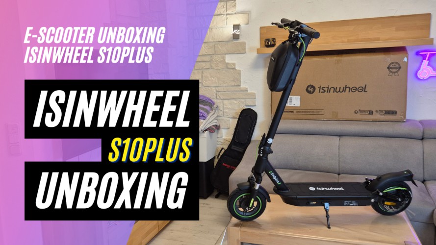 isinwheel S10Plus - Unboxing und Probefahrt (36V, 15AH, 500W)