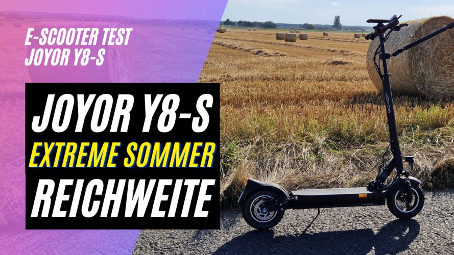 Joyor Y8-S - Sommer Reichweitentest (48V, 26AH, 500W)