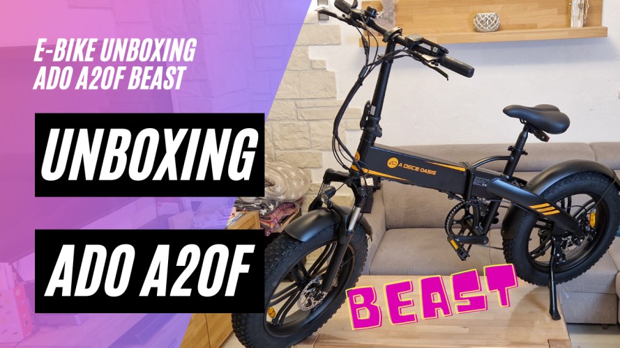 ADO A20F Beast - Unboxing (36V; 14,5AH; 250W) 25/km/h Fatbike, Straßenzugelassen, Drehmomentsensor