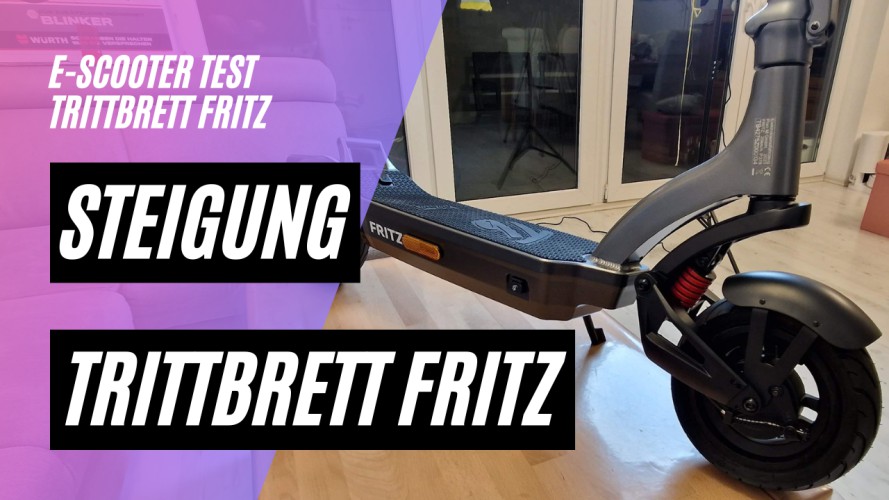 Trittbrett Fritz - Steigung und Performance (48V, 18AH, 500W)
