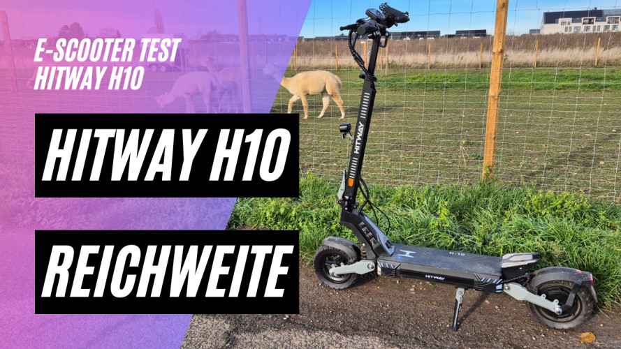 HITWAY H10 - Reichweitentest (48V; 28,6AH; 500W)