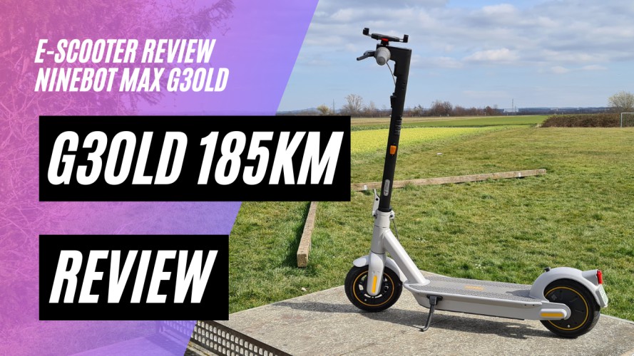 Ninebot Max G30LD Review nach 185km (36V, 10,2AH, 350W, 100kg Zuladung)