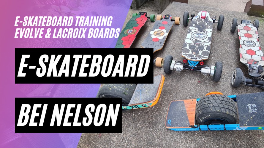 Elektrische Skateboards Evolve und Lacroix, zu Besuch bei Nelson von No Limits To Ride Electric!
