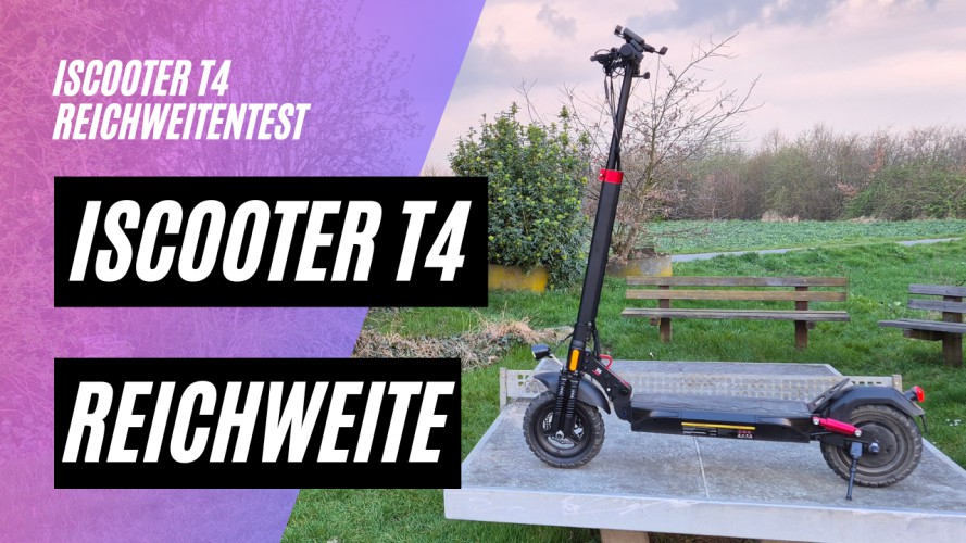 iScooter T4 - Reichweitentest (48V; 12,5AH; 500W)