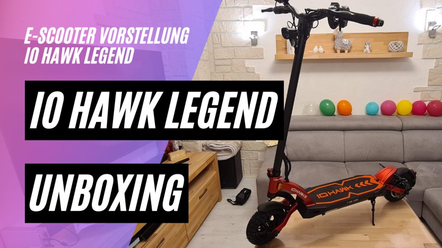IO HAWK Legend Unboxing (48V, 18,2AH, 500W)
