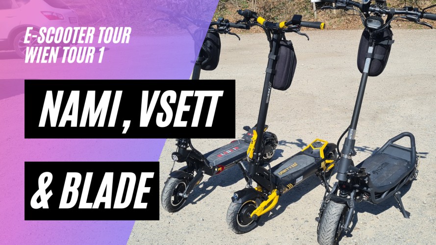 Tour mit Top Performance Scootern Nami, VSETT 10+ & Blade 10 bei Wien