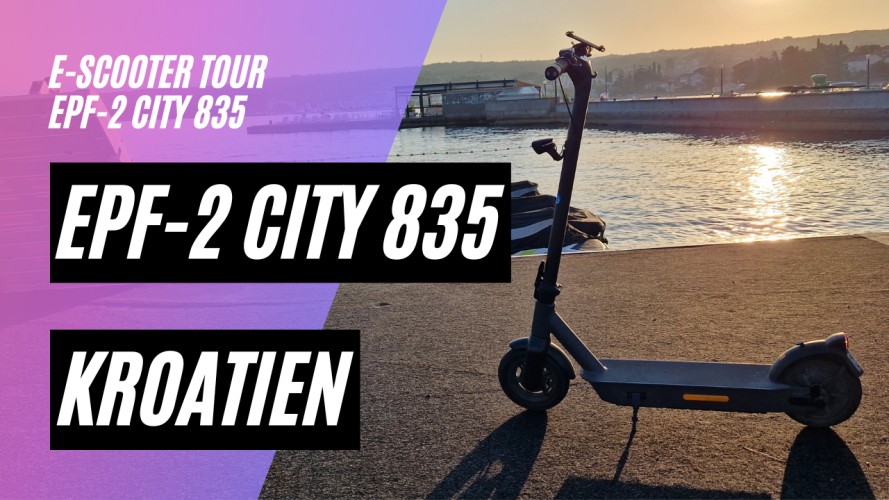 Kroatien Tour - mit dem ePF-2 City 835 (48V; 17,4AH; 500W)