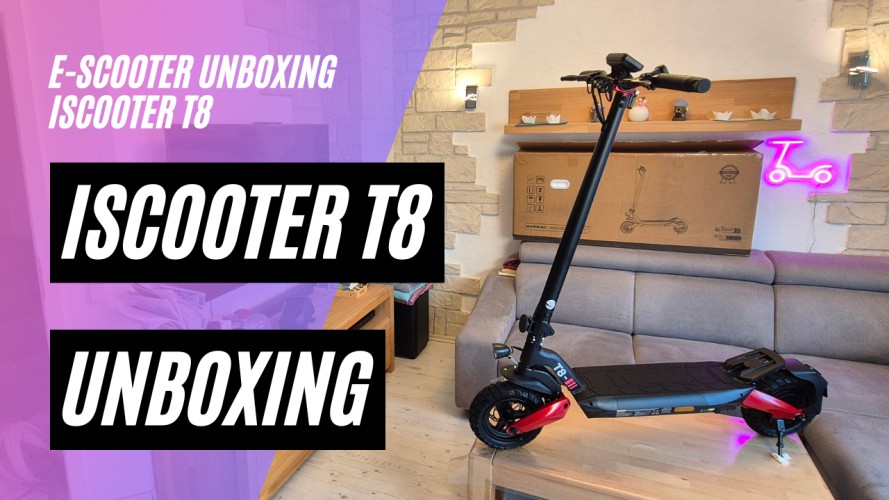 iScooter T8 - Unboxing und Probefahrt (48V, 15Ah, 500W)