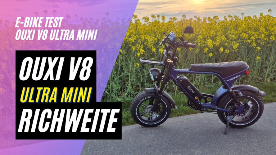 OUXI V8 Ultra Mini E-Bike - Reichweitentest (36V; 10,4AH; 250W)