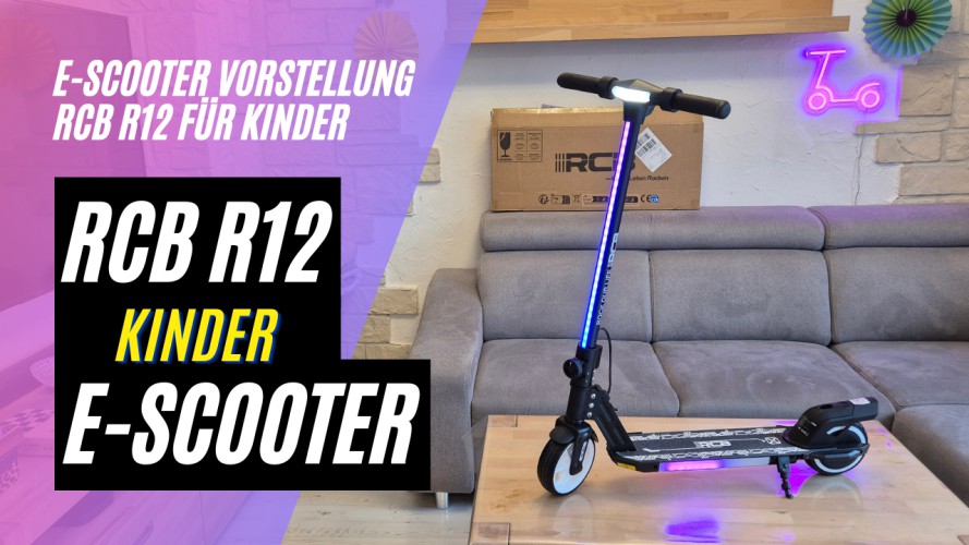 RCB R12 Kinder E-Scooter - Vorstellung (6 - 12 Jahre, bis 50kg)