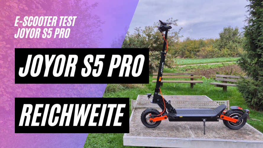 Joyor S5 Pro - Reichweitentest (48V; 26AH; 500W)