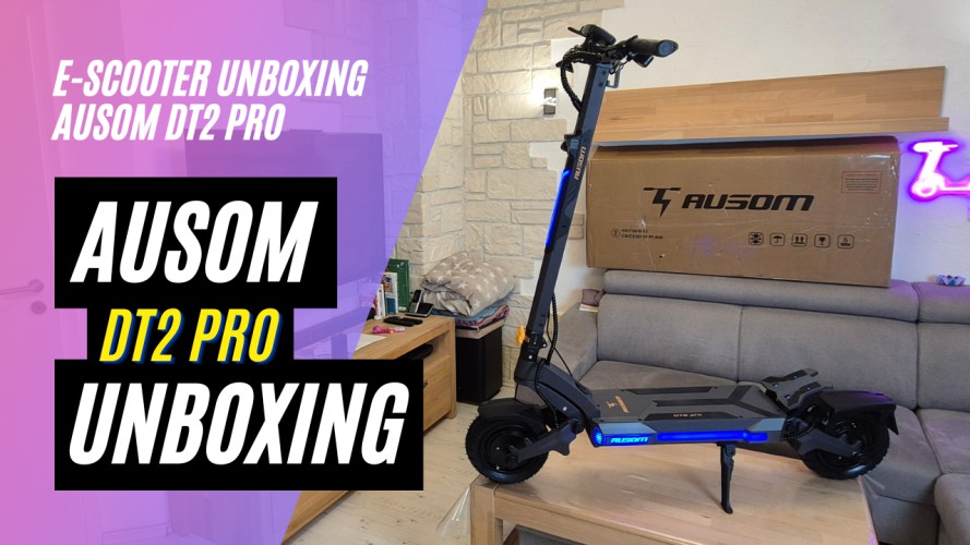 Ausom DT2 PRO - Unboxing (52V; 23,4 Ah; 2 x 1100W)