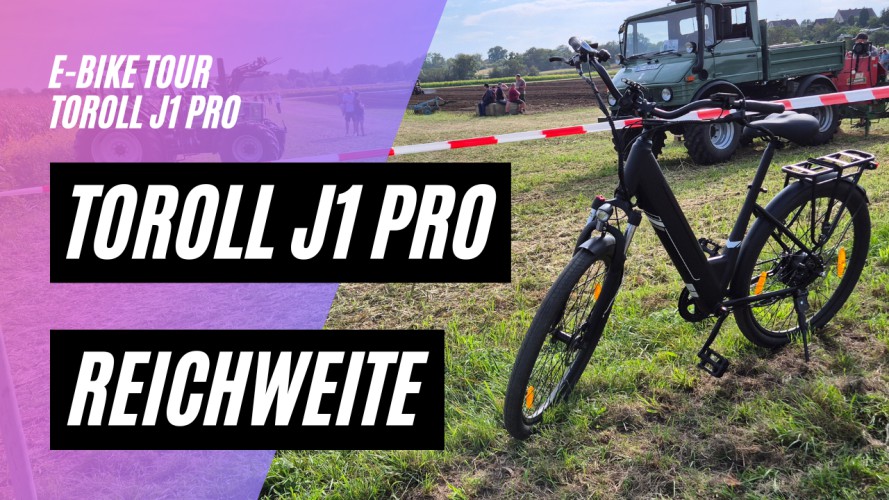 Touroll J1 PRO - Reichweitentest (36V; 15,6AH; 250W)