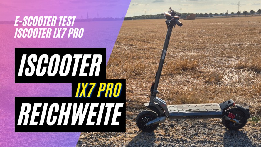 iScooter IX7 Pro - Reichweitentest  (48V; 15AH; 2x250W)