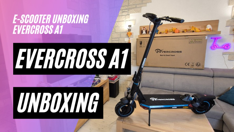 Evercross A1 - Unboxing und Probefahrt (48V; 15,3AH; 500W)