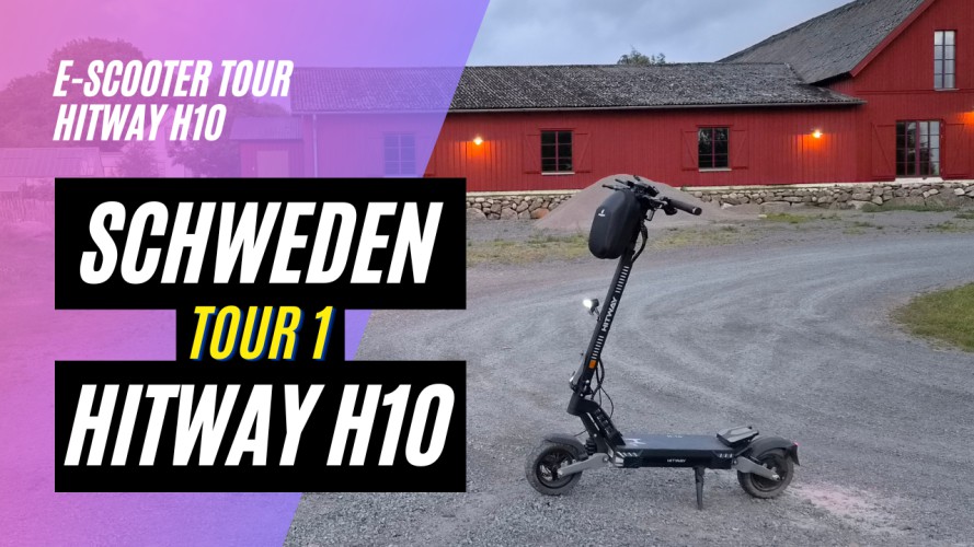 HITWAY H10 - Schweden Tour 1 - nähere Umgebung (48V; 28,6AH; 500W)