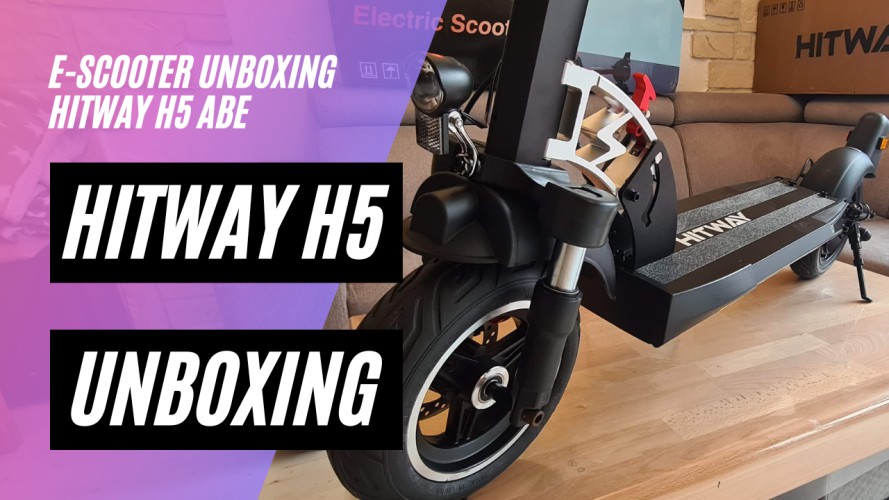 Unboxing Hitway H5 EverCross mit ABE (48V, 10AH, 480W, Voll gefedert und Vollgummi Reifen)