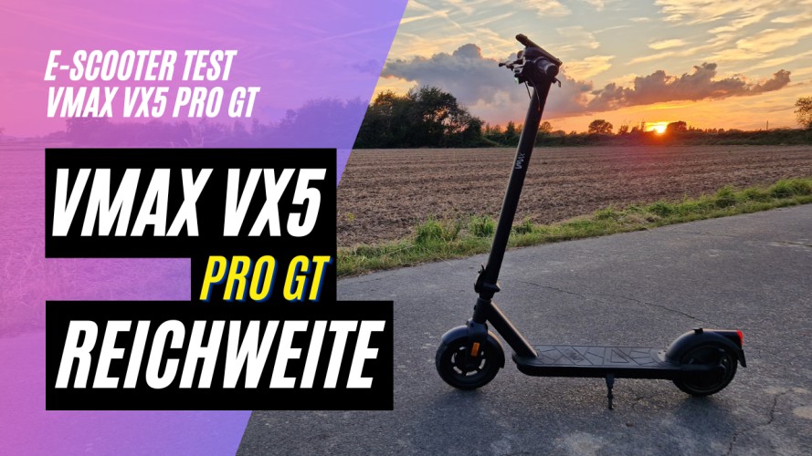 VMAX VX5 PRO GT - Reichweitentest (36V; 10,4AH; 400W)