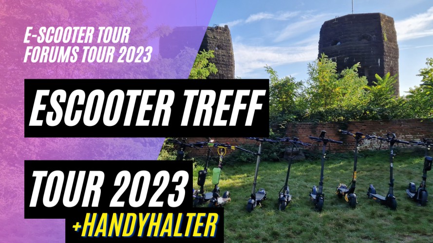 eScooter Treff Forums-Tour 2023 - Test der Bovemanx Handyhalterung