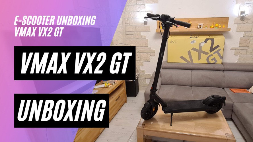 VMAX VX2 GT Unboxing (48V, 500W, 16,75 AH, 60km Reichweite, 130kg Zuladung)
