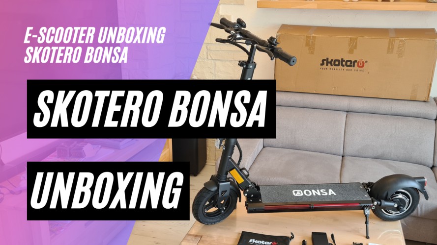 Skotero Bonsa - Unboxing (48V, 13AH, 500W, 120kg Zuladung)