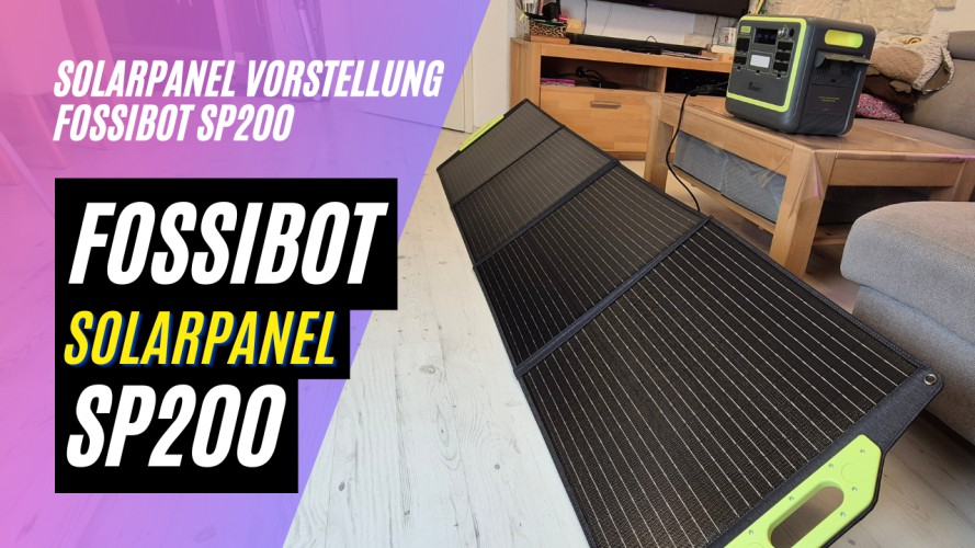 FOSSiBOT SP200 faltbares 200W Solarpanel ( MC4-Stecker + Adapter auf XT60, XT90 und Anderson)