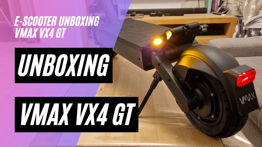 VMAX VX4 GT - Unboxing und Probefahrt (500W; 48V; 23,2AH)