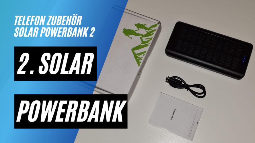 Solar Powerbank mit 30000mAh (2x USB)