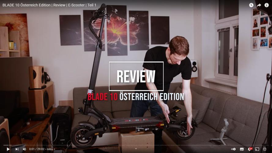 BLADE 10 Österreich Edition | Review | E-Scooter | Teil 1