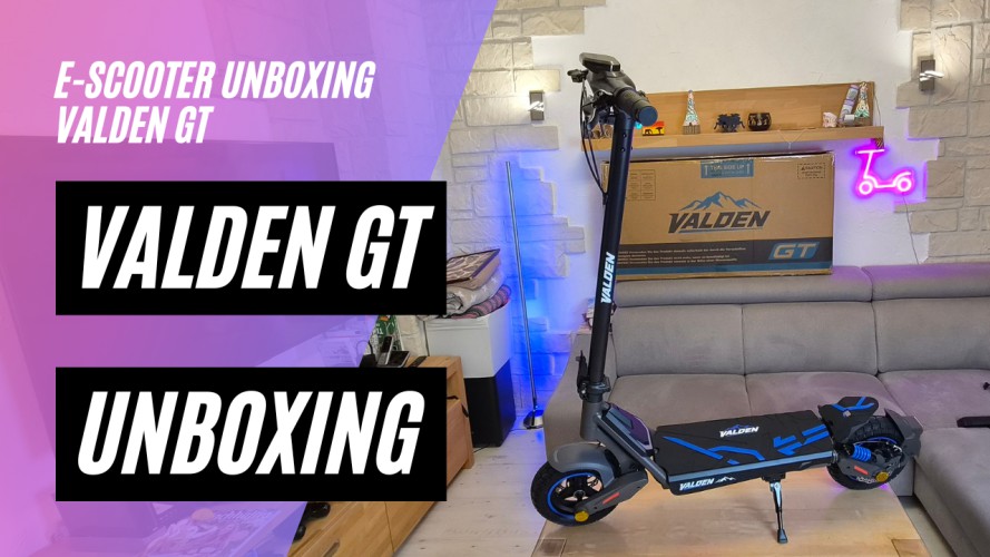 VALDEN GT - Unboxing und Probefahrt (48V; 15,6AH; 500W)