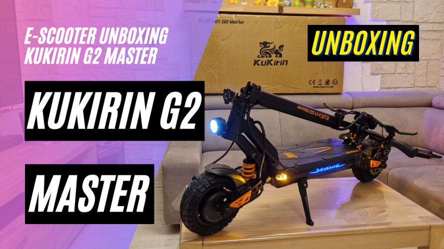 KuKirin G2 Master - Unboxing (2x1000W; 52V; 20,8AH) für unter 1000€
