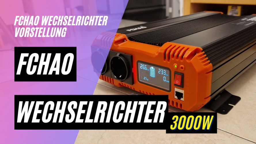 FCHAO 3000W Wechselrichter (3000W 24V, Reine Sinuswelle)