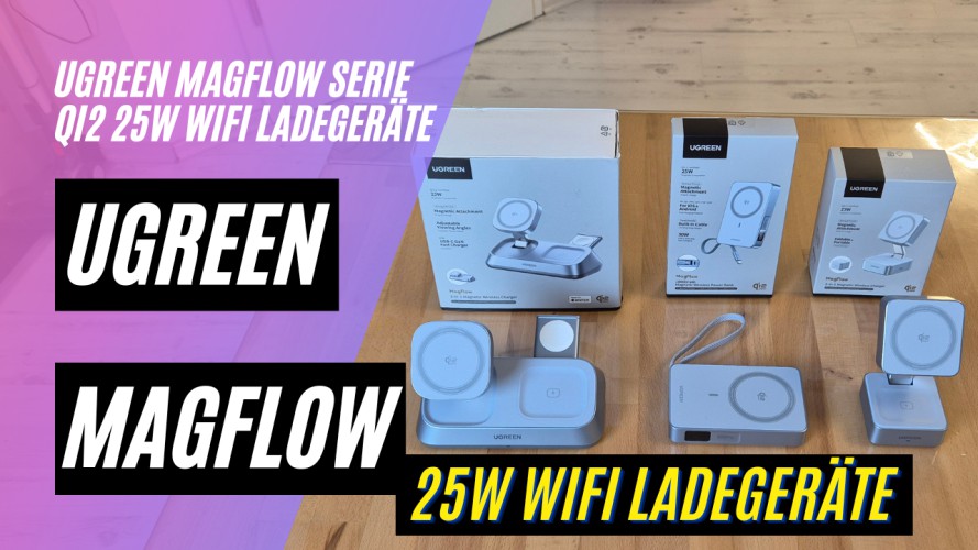 UGREEN MagFlow Serie Qi2 25W - Unboxing kabellose Ladestation und Powerbank