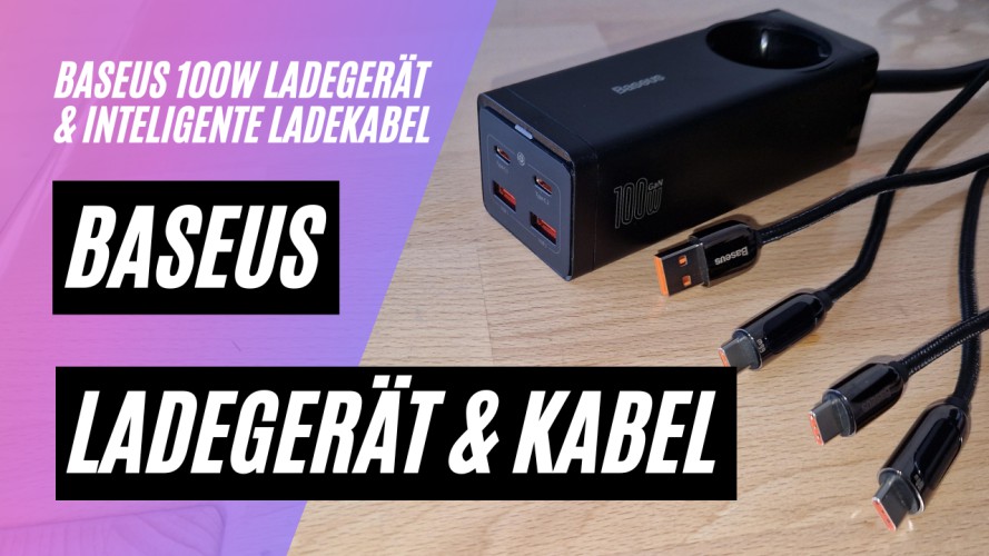 BASEUS 100W USB Ladegerät und intelligente Kabel