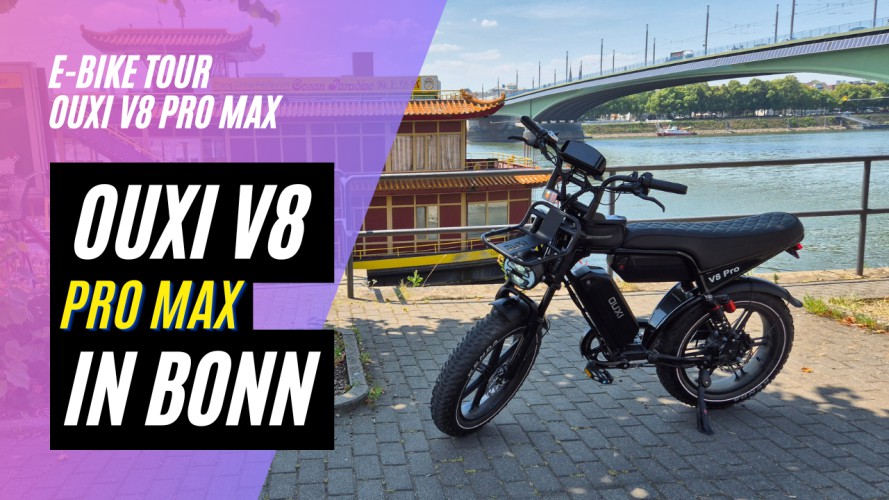 OUXI V8 PRO MAX - Fahrt quer durch Bonn (48V; 30AH; 250W)