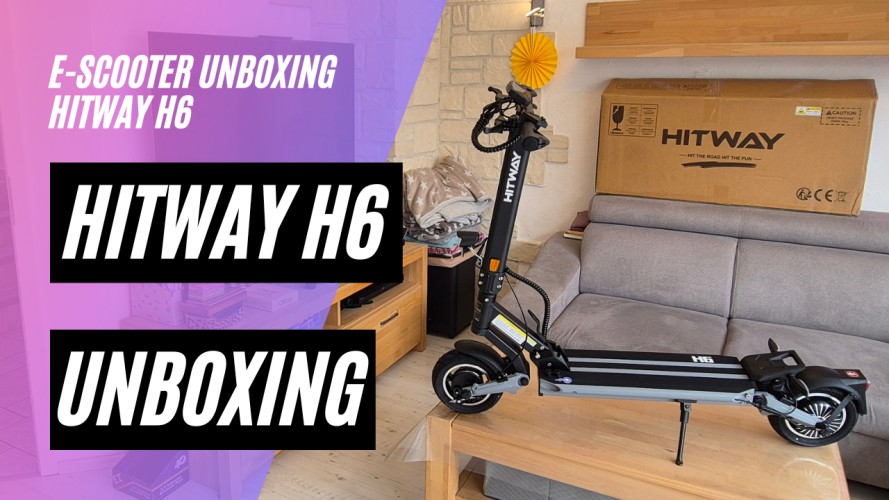 HITWAY H6 - Unboxing und Probefahrt (48V; 15,6AH; 500W)