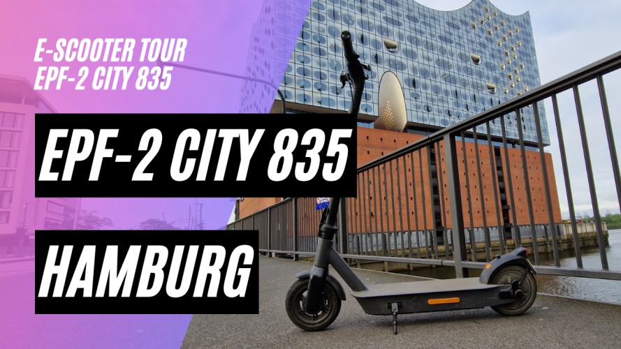 Hamburg Tour - mit dem ePF-2 City 835 (48V; 17,4AH; 500W)